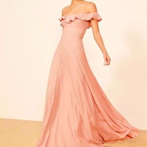 Reformation Petites Verbena Blush Dress 4p
